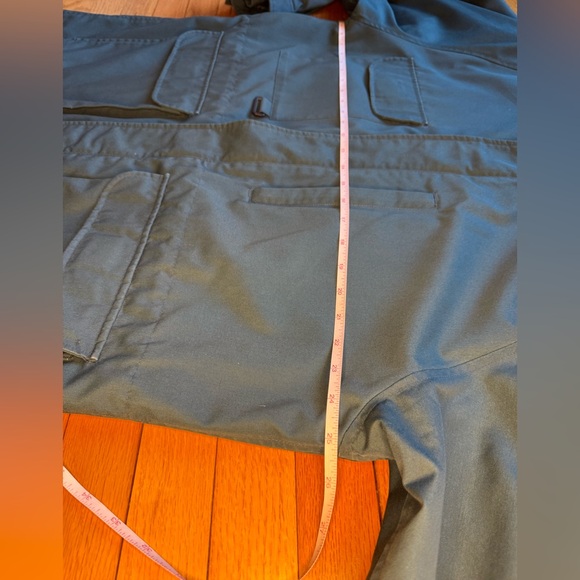 Vintage Eddie Bauer Teal Parka Jacket L Flannel Lined - Picture 12 of 13